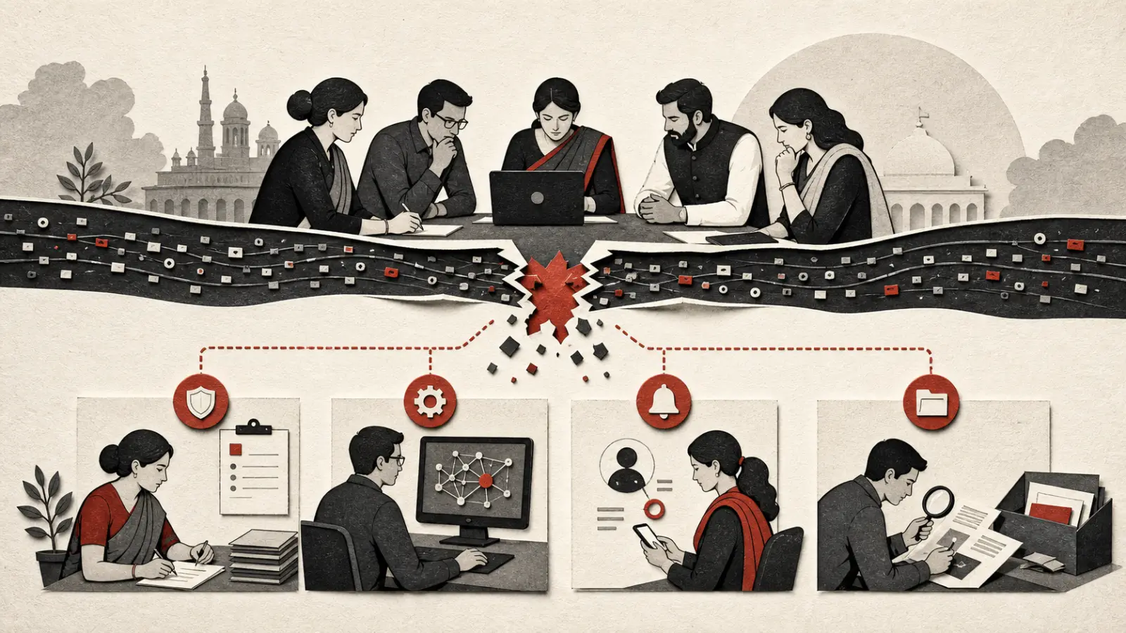 Security and privacy teams coordinating a personal data breach response