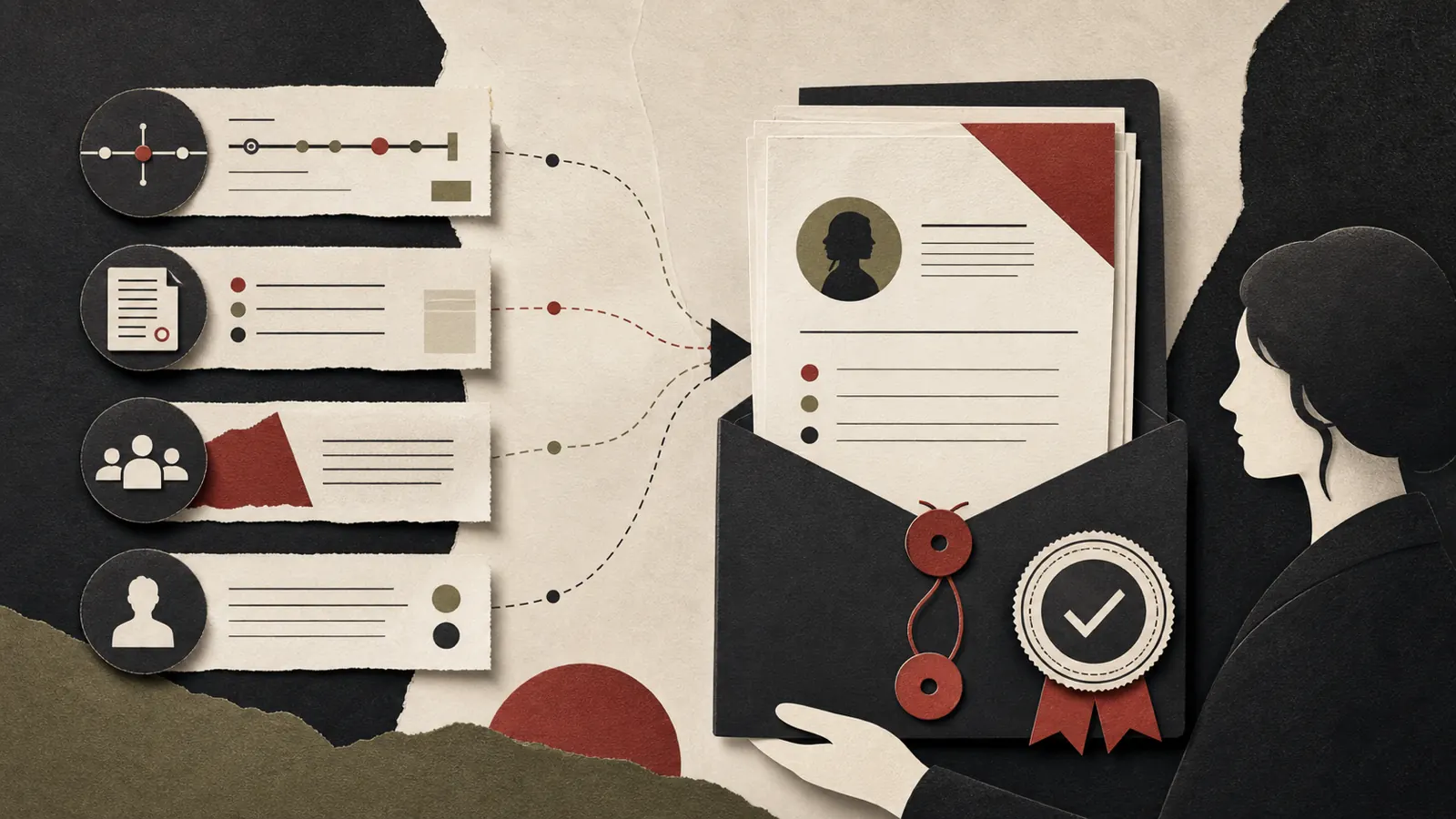 Law firm team preparing a verified client matter status report