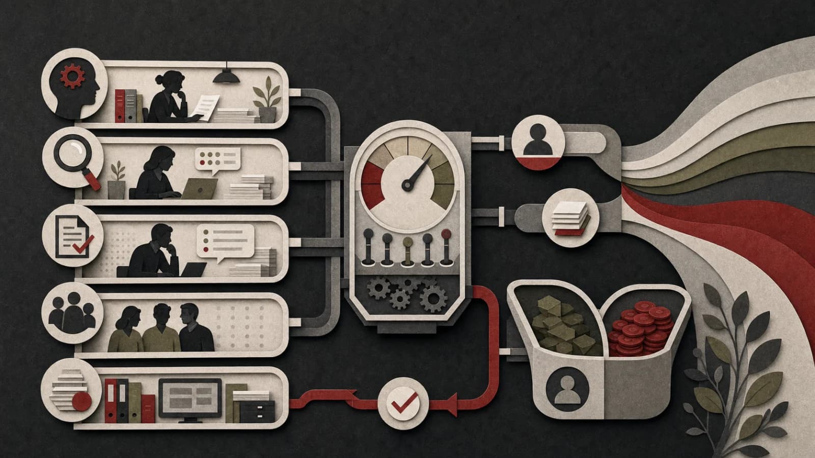 Legal operations team measuring workflow inputs, review effort and realised automation value