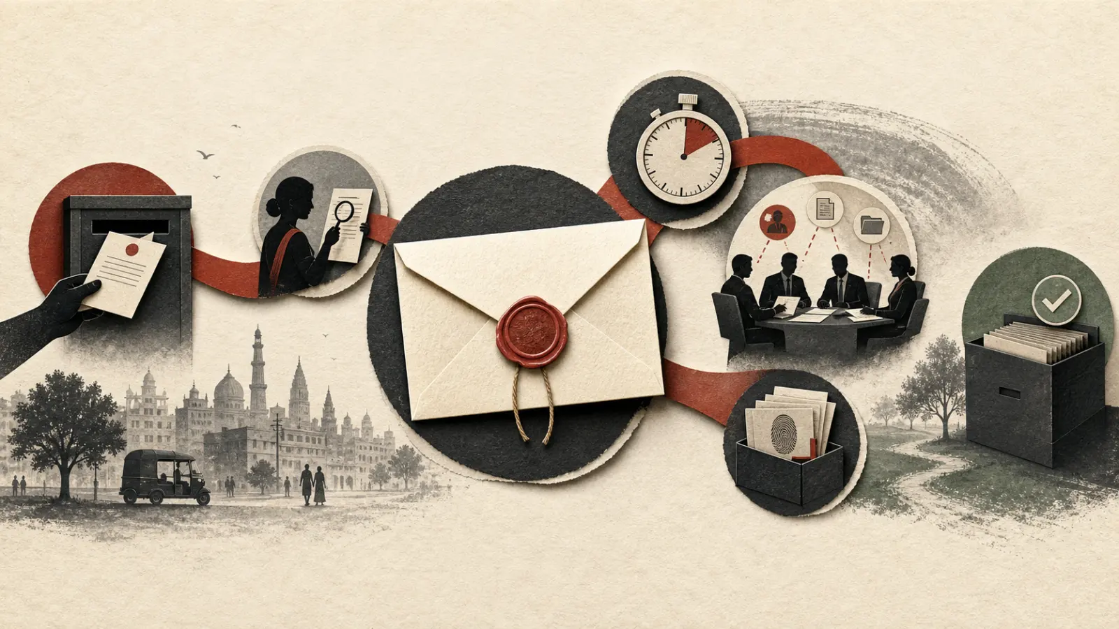 In-house legal team triaging and tracking an incoming legal notice