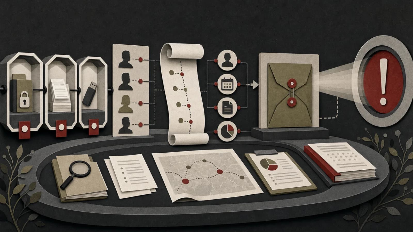 In-house legal team preparing evidence, chronology and counsel handoff before a dispute
