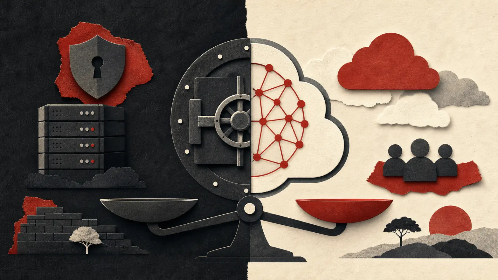 Legal technology team comparing self-hosted and SaaS legal AI deployment models