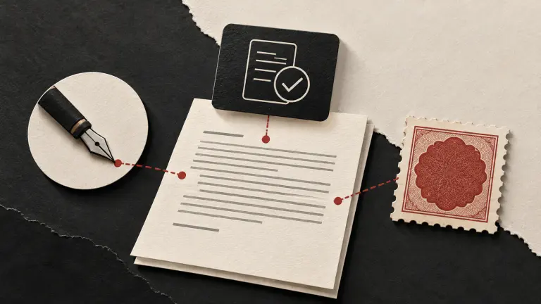 An agreement linked to separate electronic-verification and stamp-duty elements.