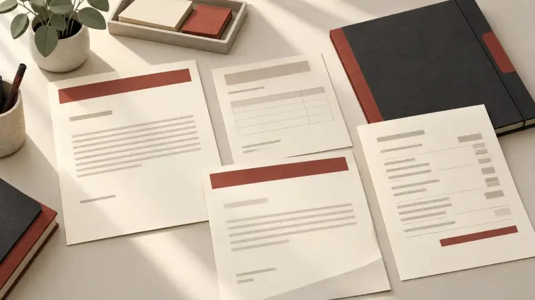 An admission offer, fee receipt and refund calculation arranged beside a student folder.
