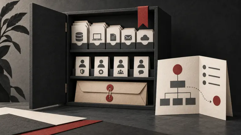 A legal readiness cabinet containing an inventory, preservation record, roles and response plan.